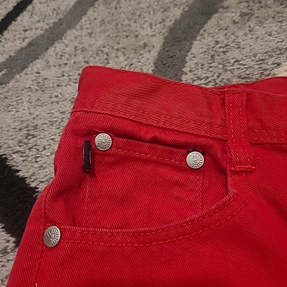 Akademiks Mens Red Straight Leg Jeans Size 40/34 Jeanius Read  Description!!! - Picture 2 of 10